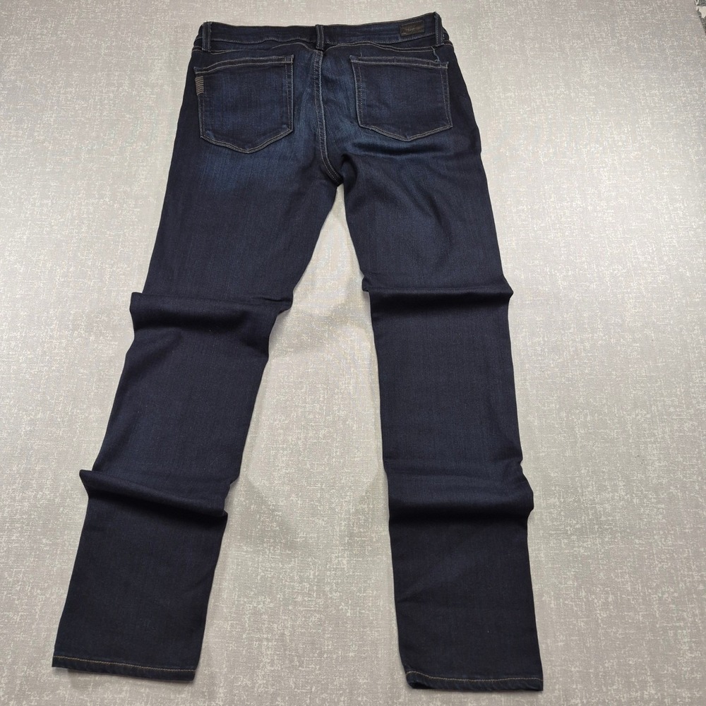 Paige Skyline Skinny Jeans Womens 30 Dark Indigo Blue Stretch Denim Mid Rise
